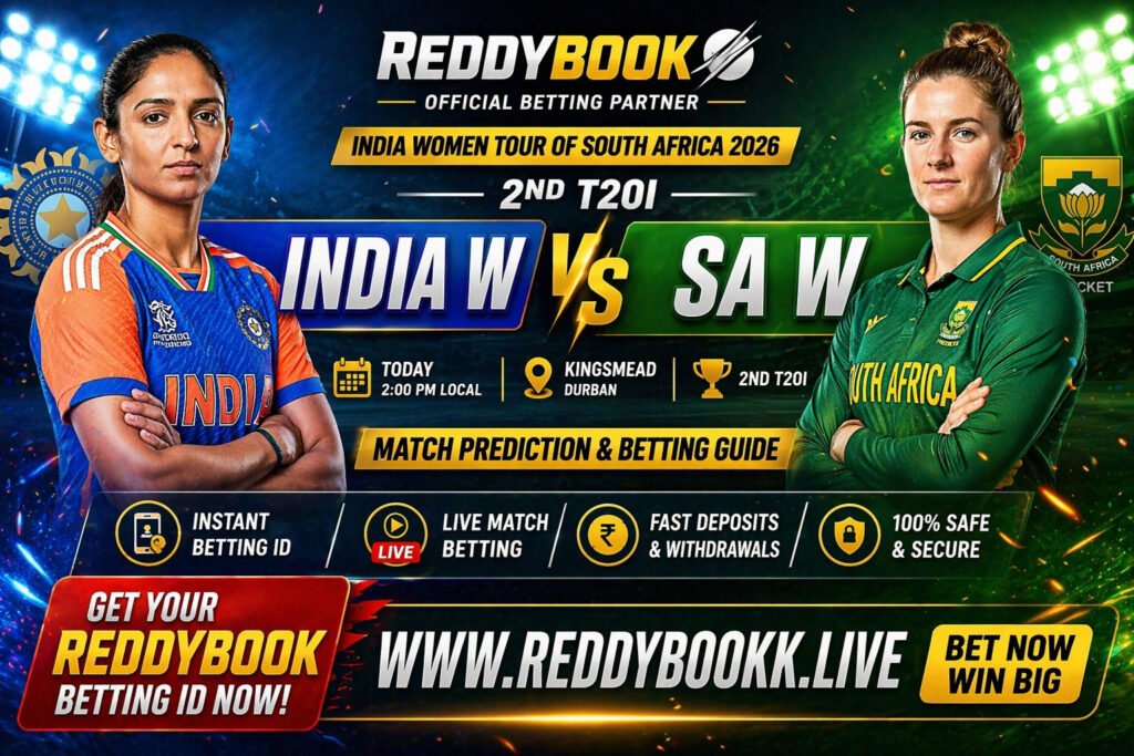 India W vs SA W 2nd T20I Prediction Reddybook Betting ID Guide
